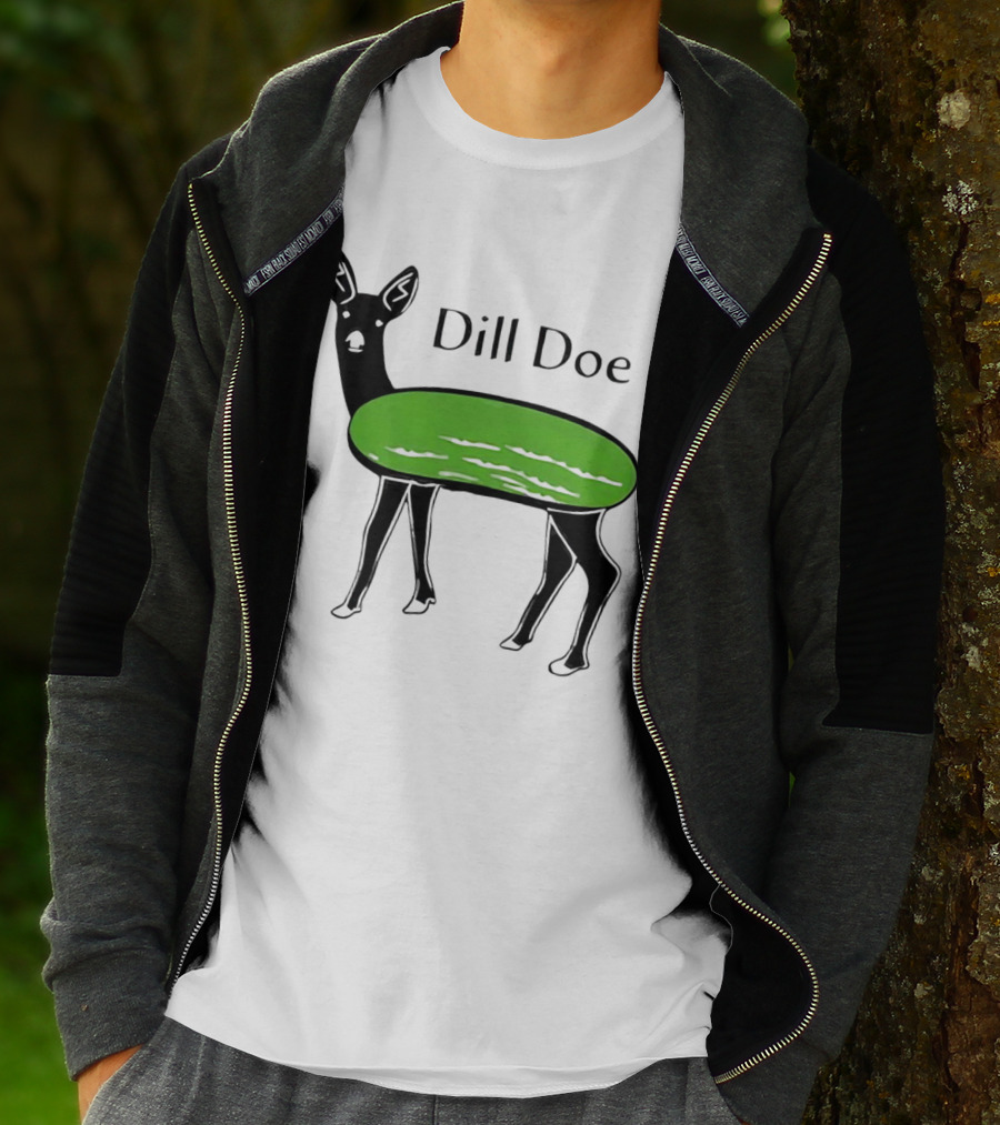 Dill Doe Deer Pickle Pun T-Shirt