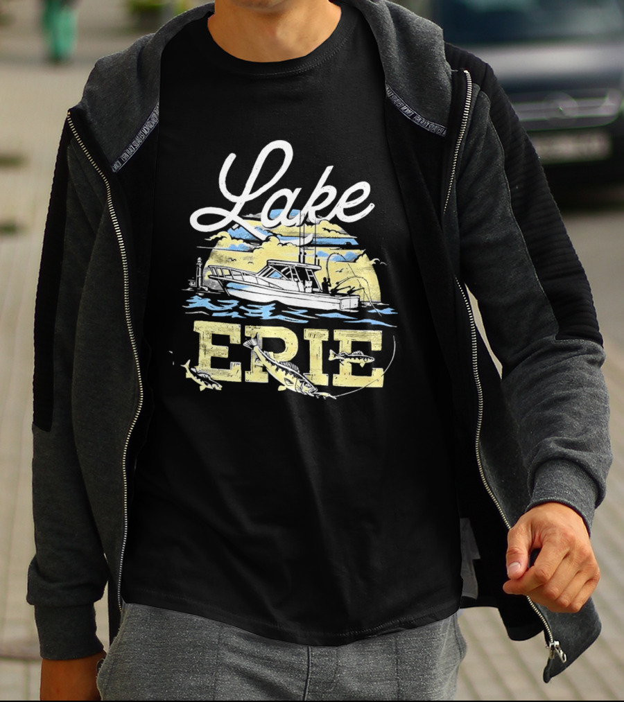 Lake Erie Boat Fishing T-Shirt