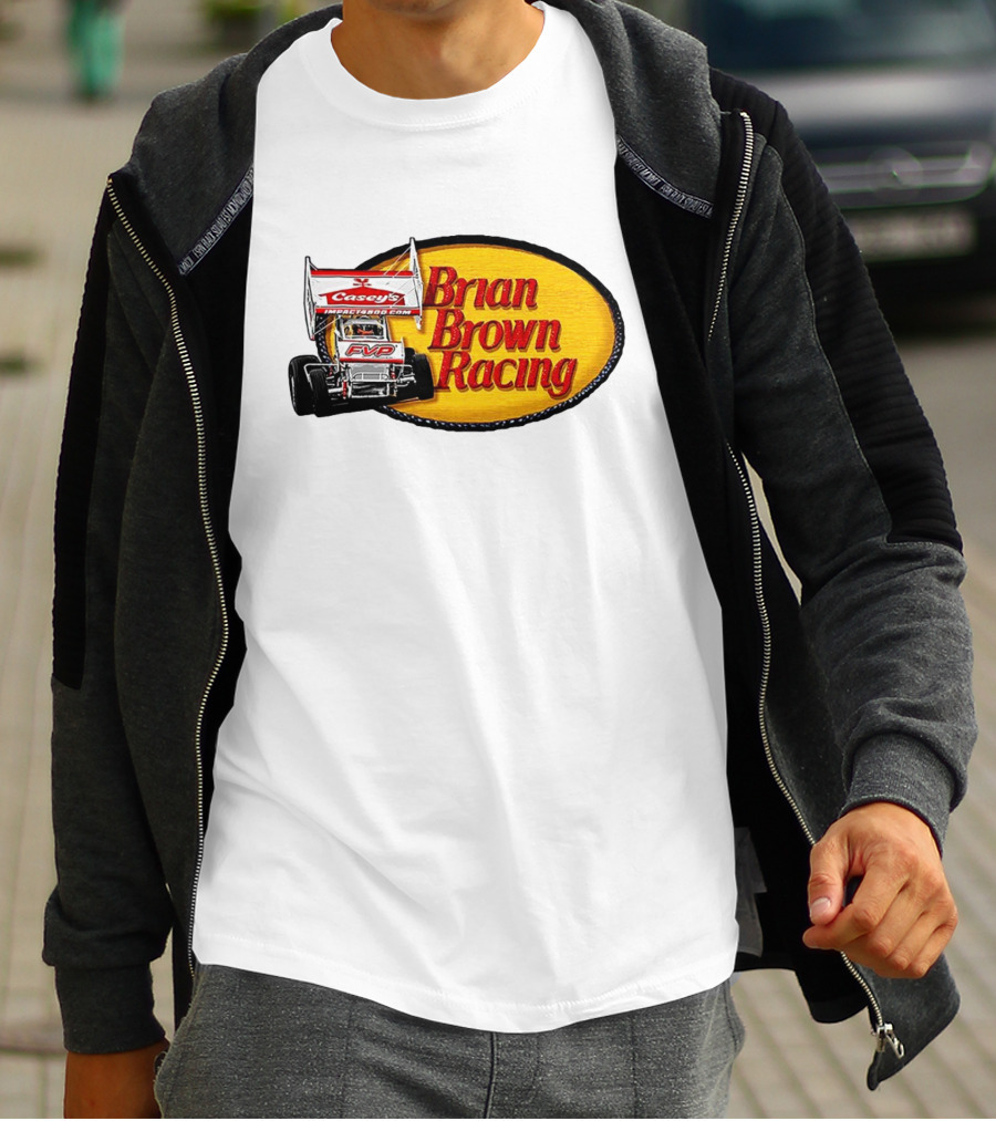 Brian Brown Racing Casey's FVP Sprint Car Racing T-Shirt