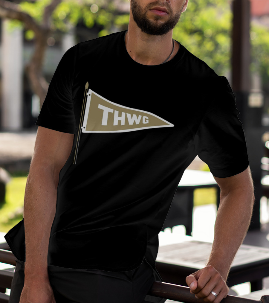 Georgia Tech THWG Gold Pennant Flag T-Shirt