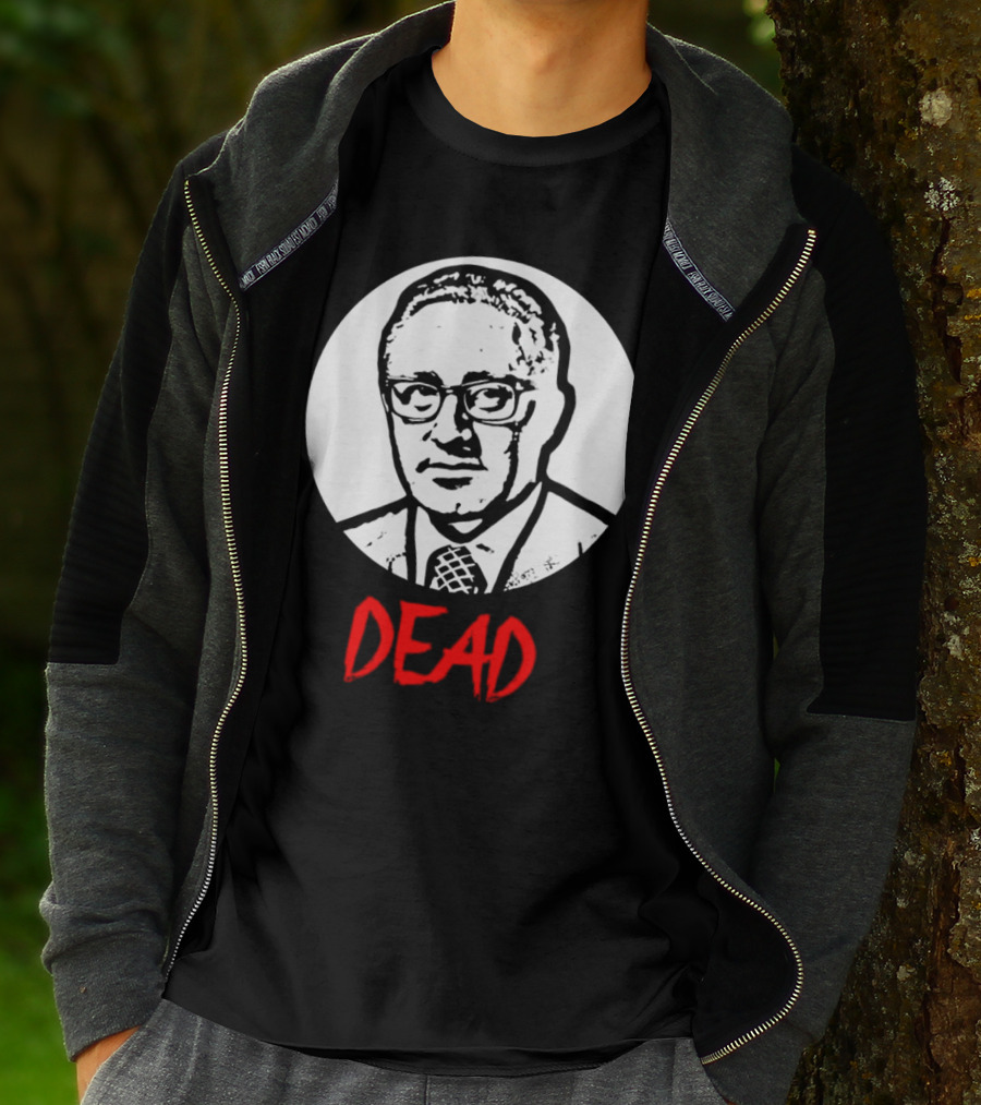 Henry Kissinger Dead Black And White T-Shirt