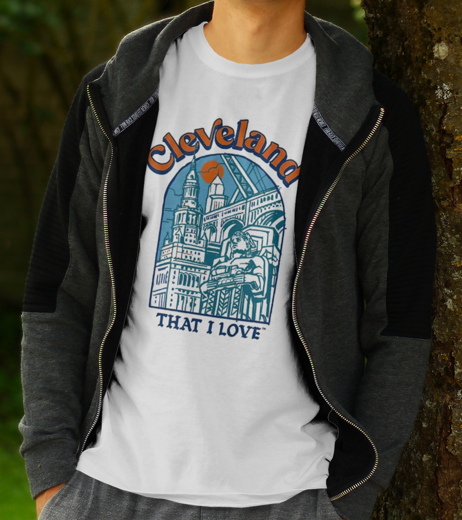 Cleveland That I Love Skyline Architecture T-Shirt