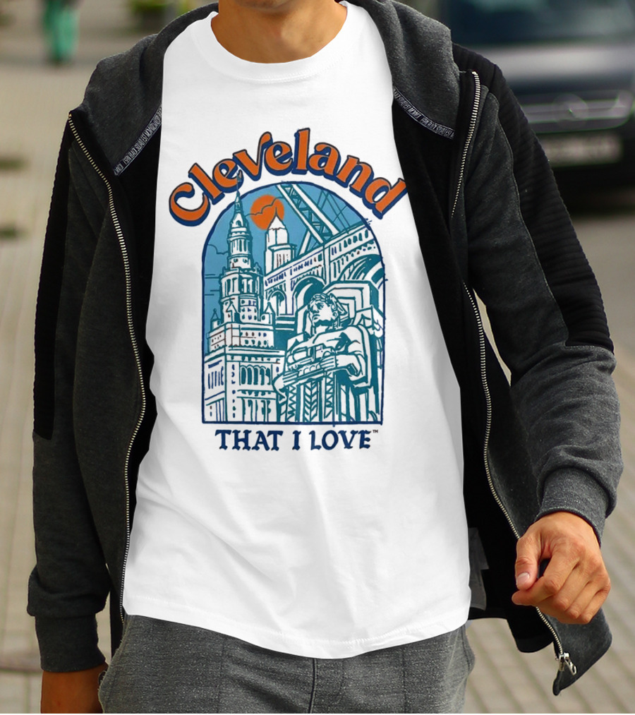 Cleveland That I Love Skyline Architecture T-Shirt
