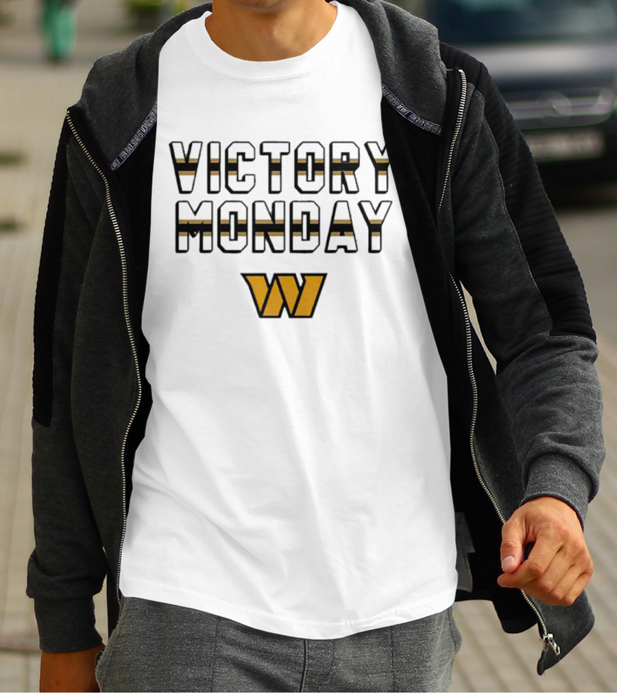 Victory Monday Washington Commanders W T-Shirt