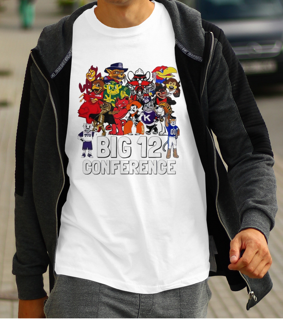 Big 12 Conference Football Mascots Collection T-Shirt