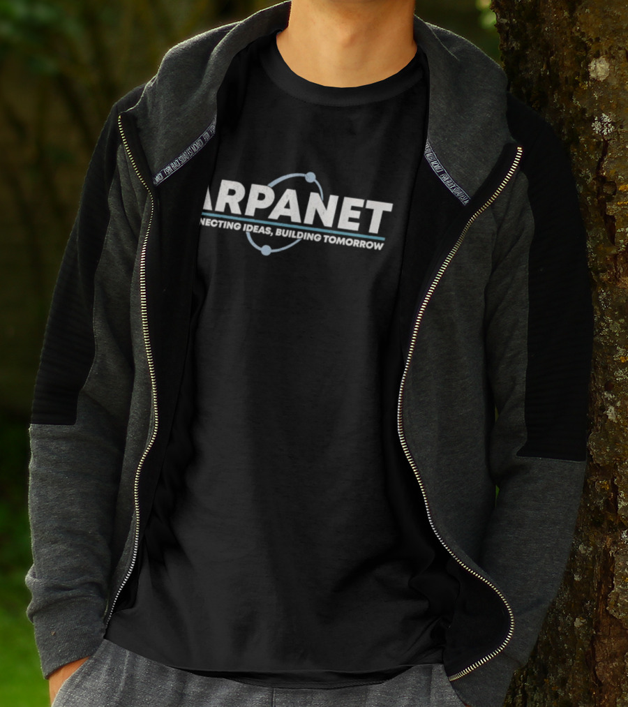Arpanet Connecting Ideas Building Tomorrow Retro Network T-Shirt