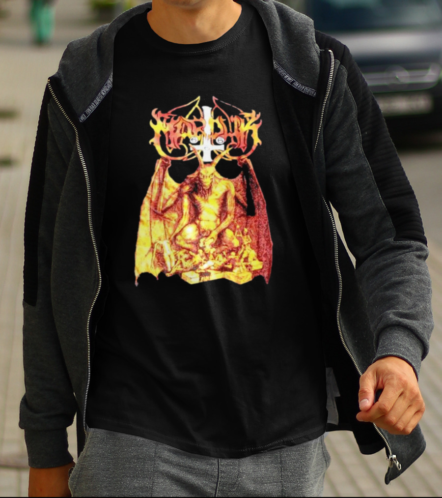 Marduk Demon Goat Occult Symbolism With Satanic T-Shirt