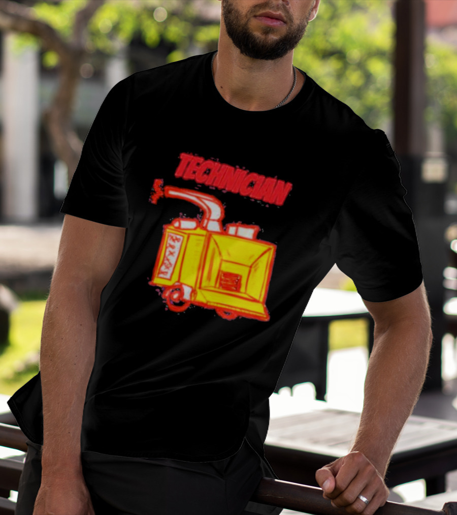 Salty Cracker Technician Vintage Machine T-Shirt