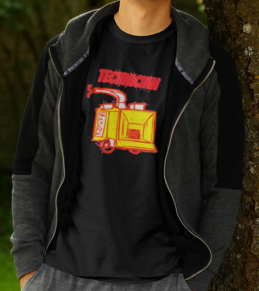 Salty Cracker Technician Vintage Machine T-Shirt