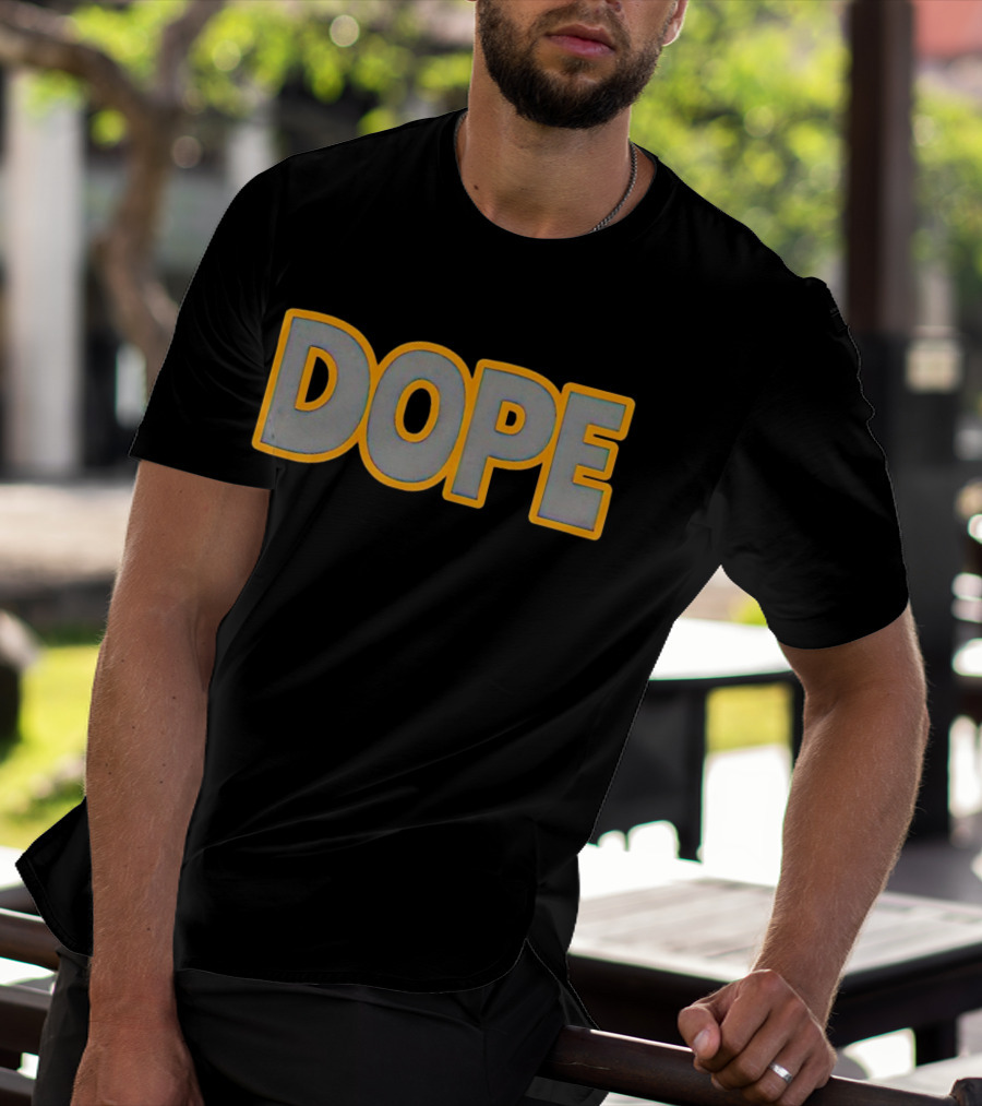John Felix Dope Bold Yellow Outline T-Shirt
