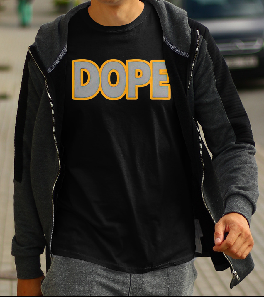John Felix Dope Bold Yellow Outline T-Shirt