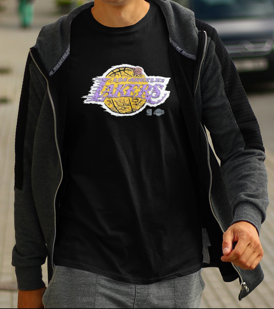 Los Angeles Lakers NBA Basketball Logo Deconstructed T-Shirt