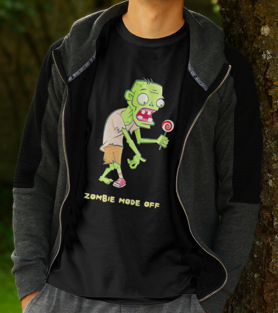 ZOMBIE MODE OFF LOLLIPOP CHARACTER VIBRANT T-Shirt