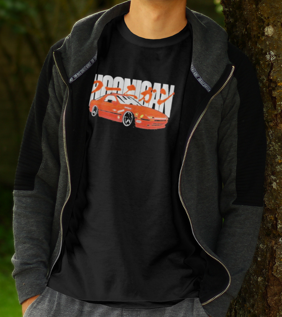 Hoonigan FC Rotary Japanese Kanji Red Sports Car T-Shirt