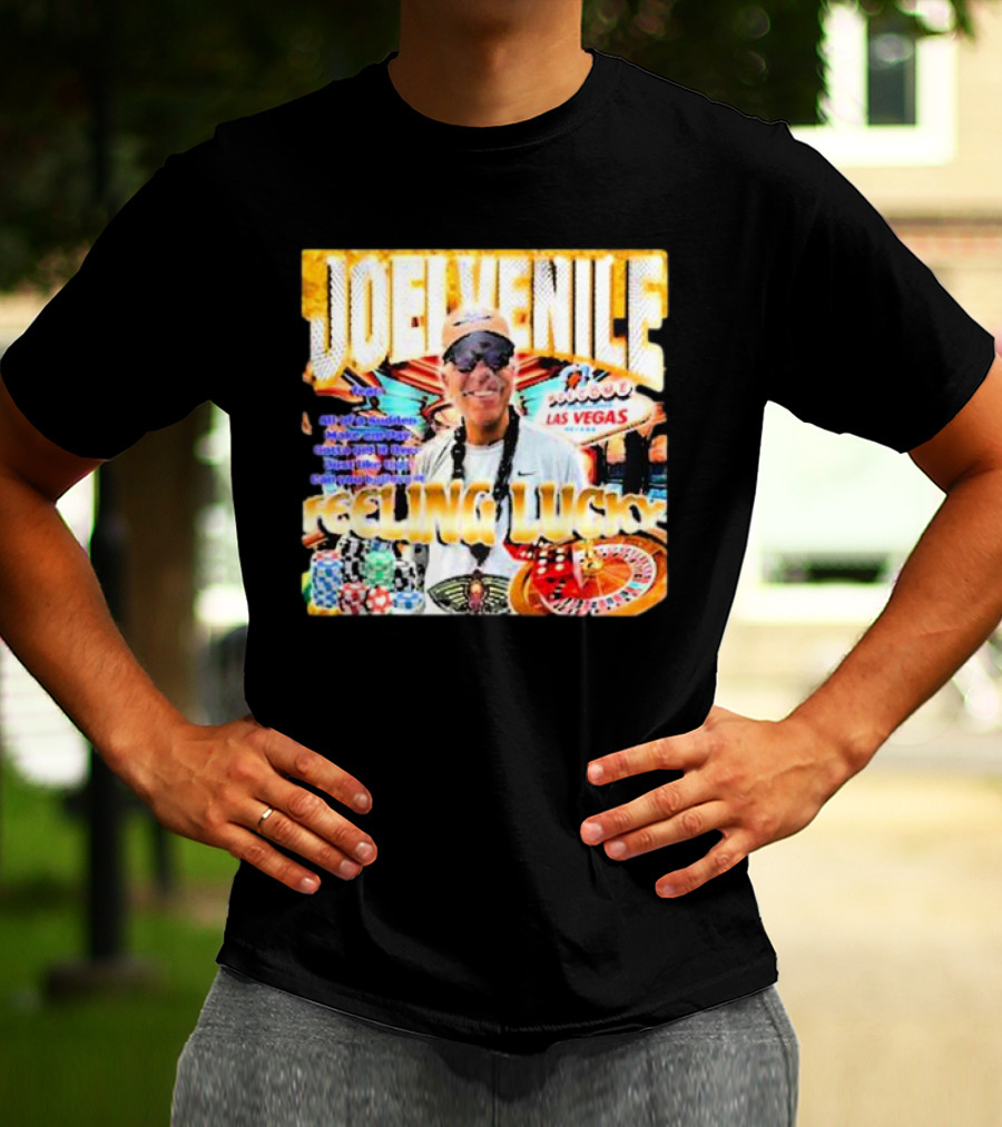 JOELVENILE FEELING LUCKY LAS VEGAS CASINO ROULETTE T-Shirt