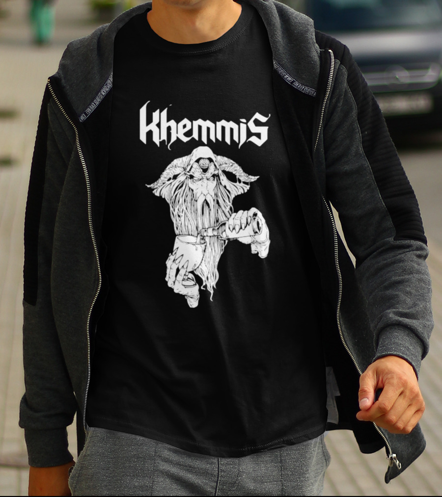 Khemmis Beer Wizard Goat-Pouring T-Shirt