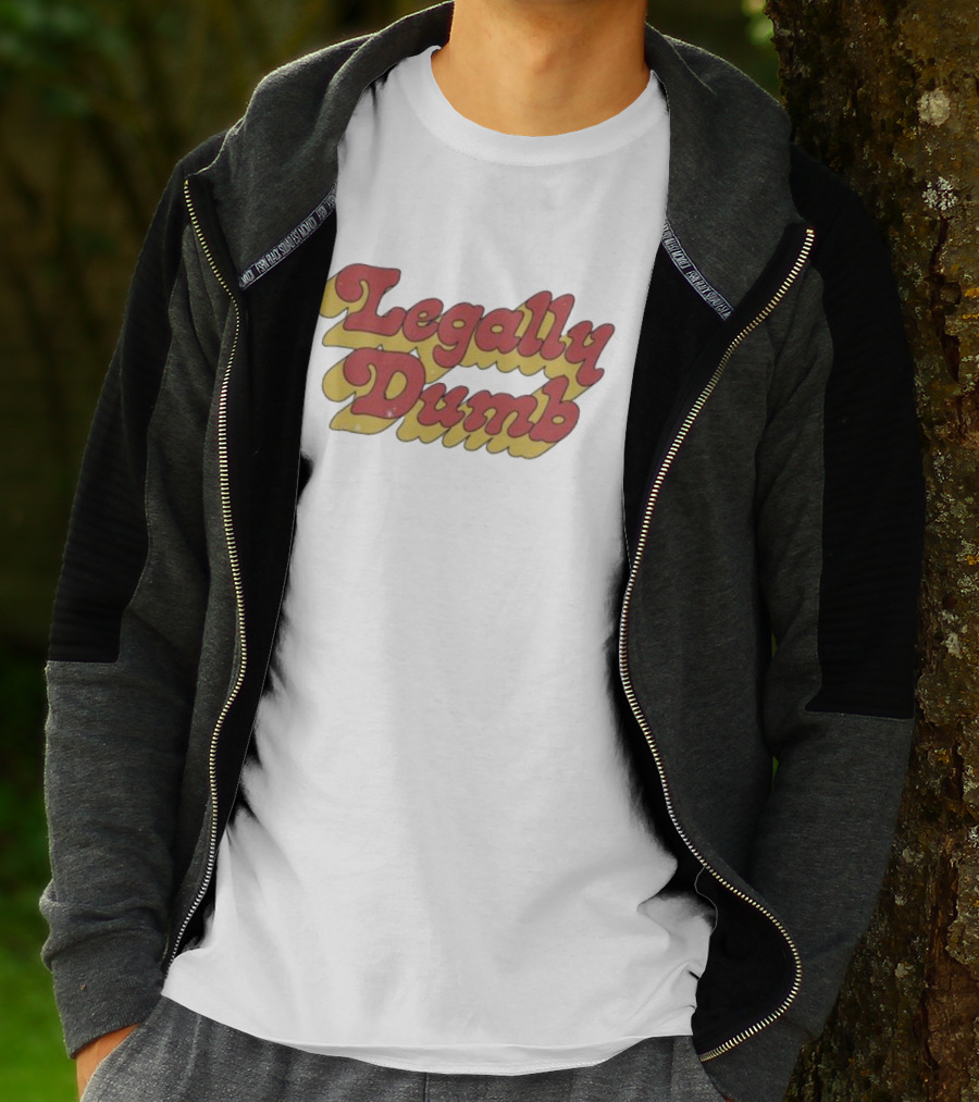 Legally Dumb Retro Style Red T-Shirt