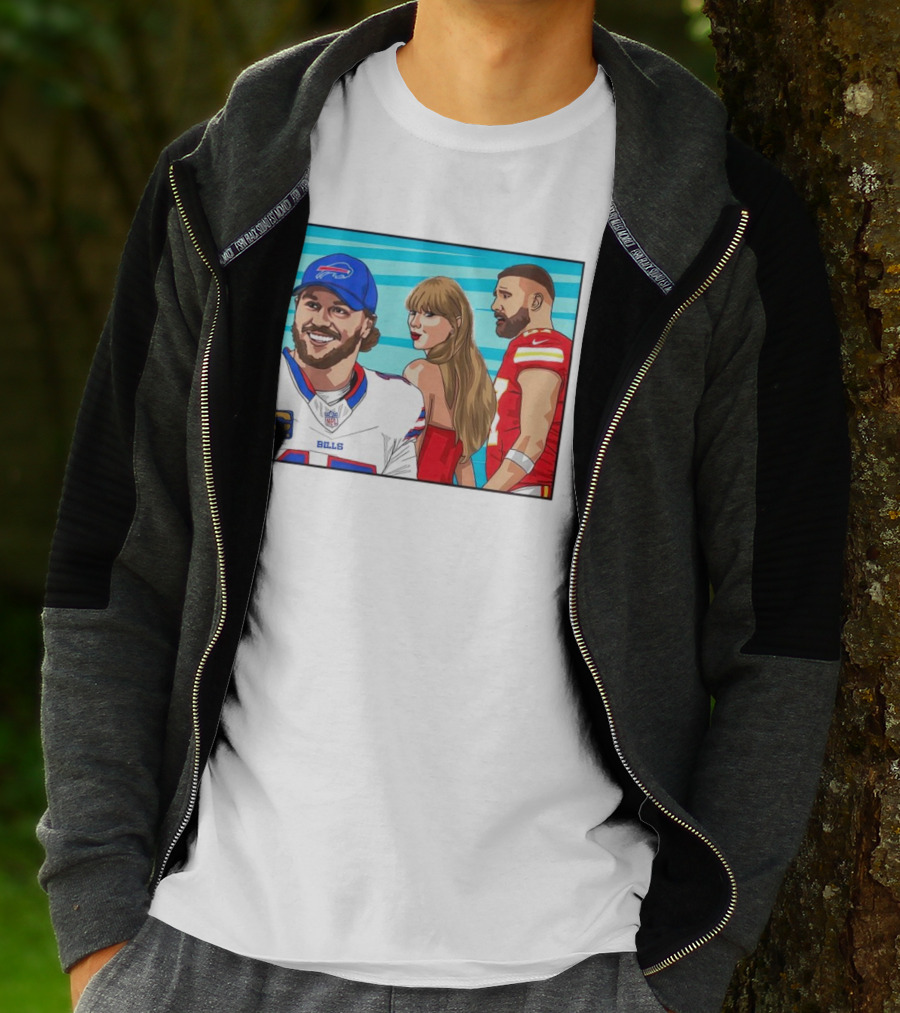 Buffalo Bills Vs. Kansas City Chiefs Distracted Girlfriend Meme T-Shirt
