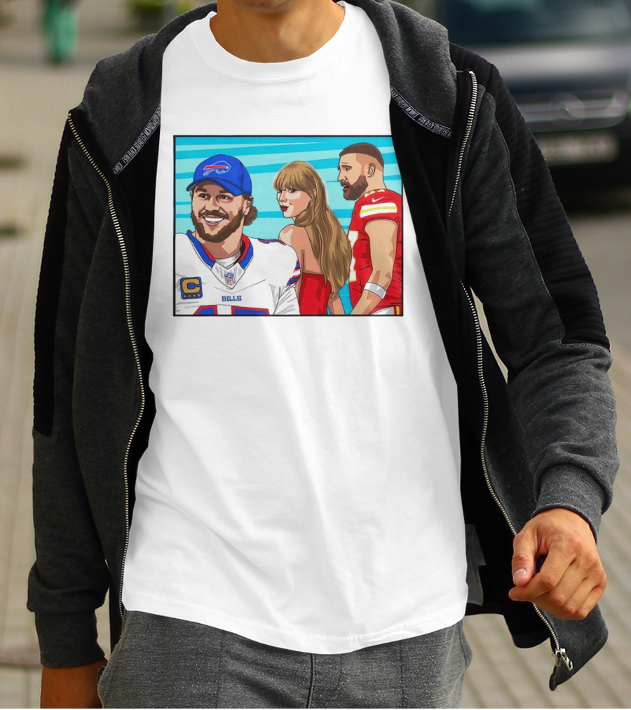 Buffalo Bills Vs. Kansas City Chiefs Distracted Girlfriend Meme T-Shirt