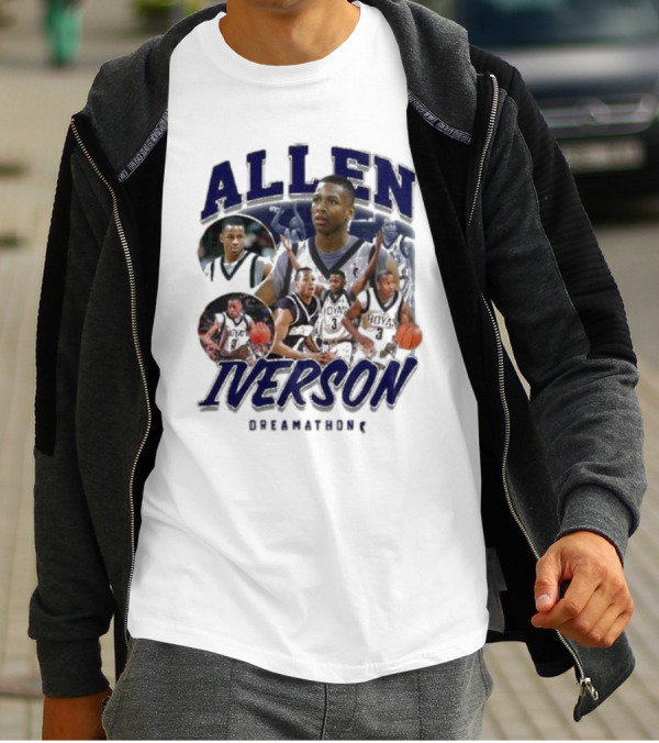 Allen Iverson Georgetown Hoyas Collage T-Shirt
