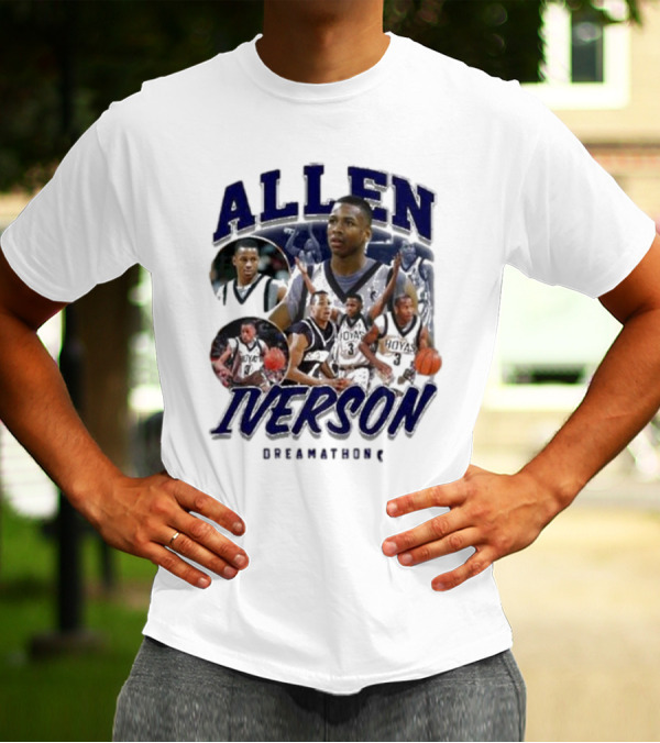 Allen Iverson Georgetown Hoyas Collage T-Shirt