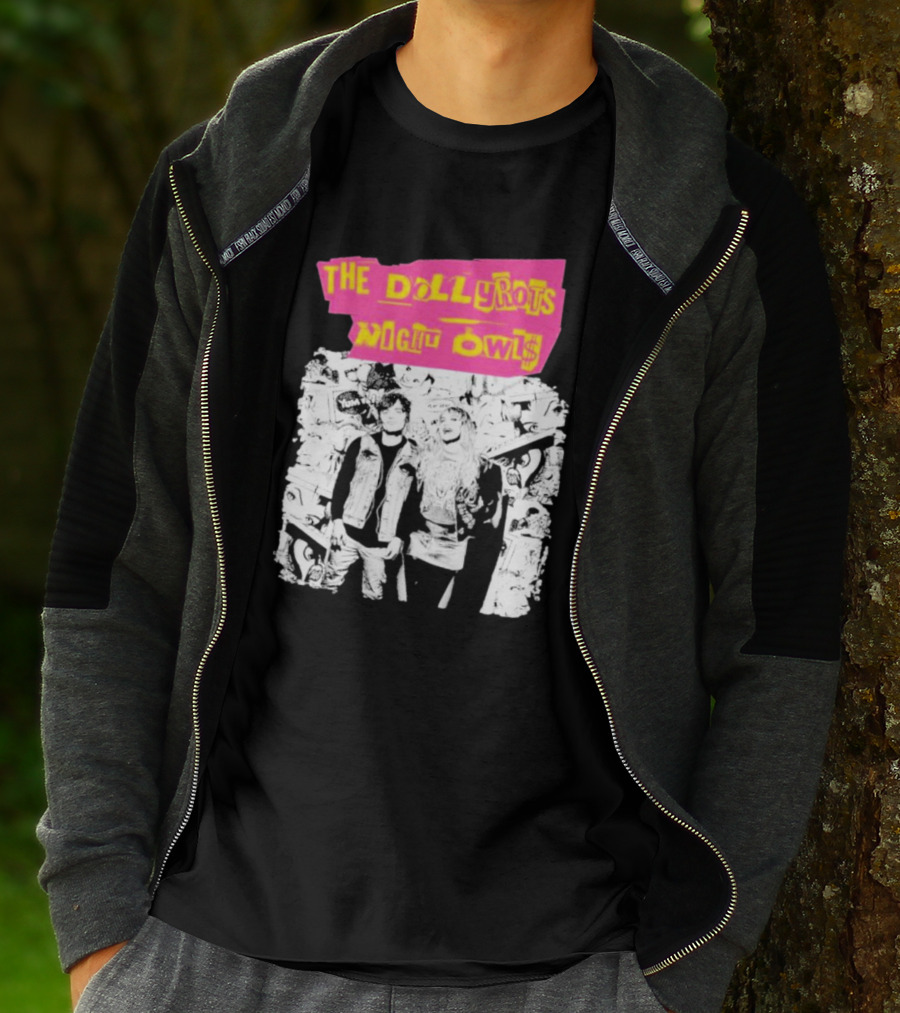 The Dollyrots Night Owls Retro Album Collage T-Shirt
