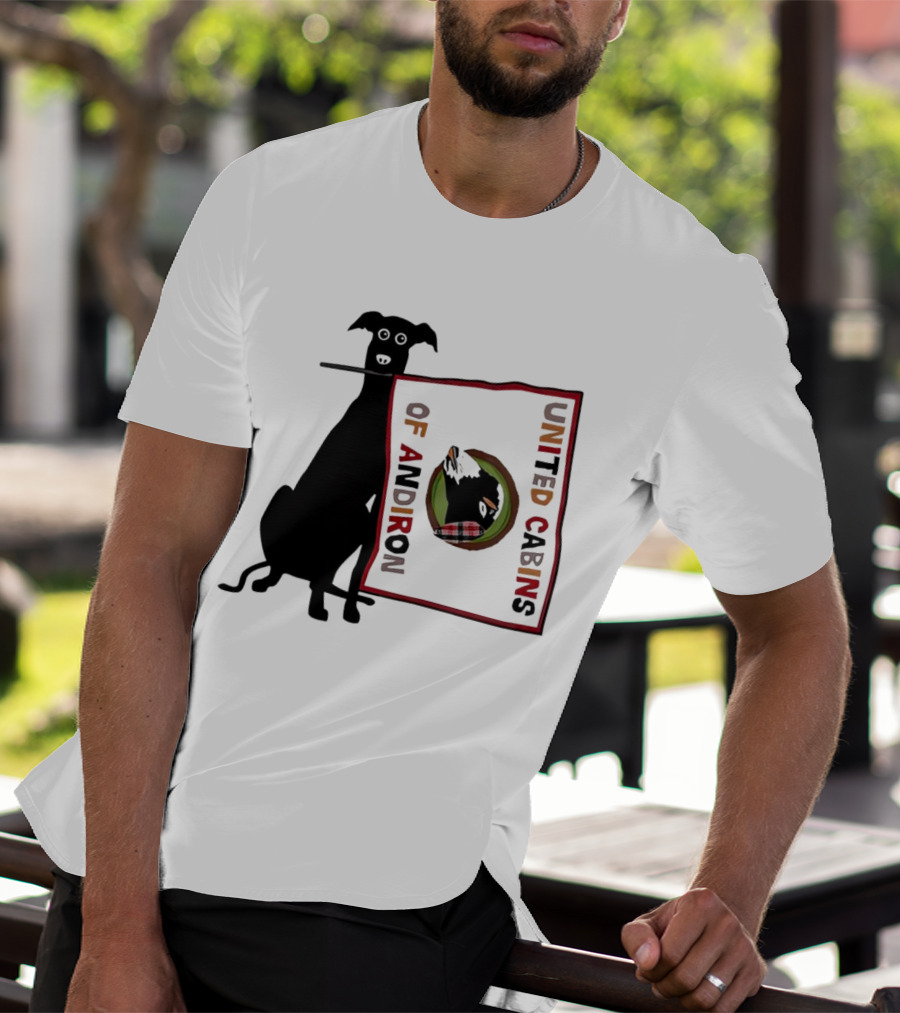 United Cabins Of Andiron Dog Flag T-Shirt