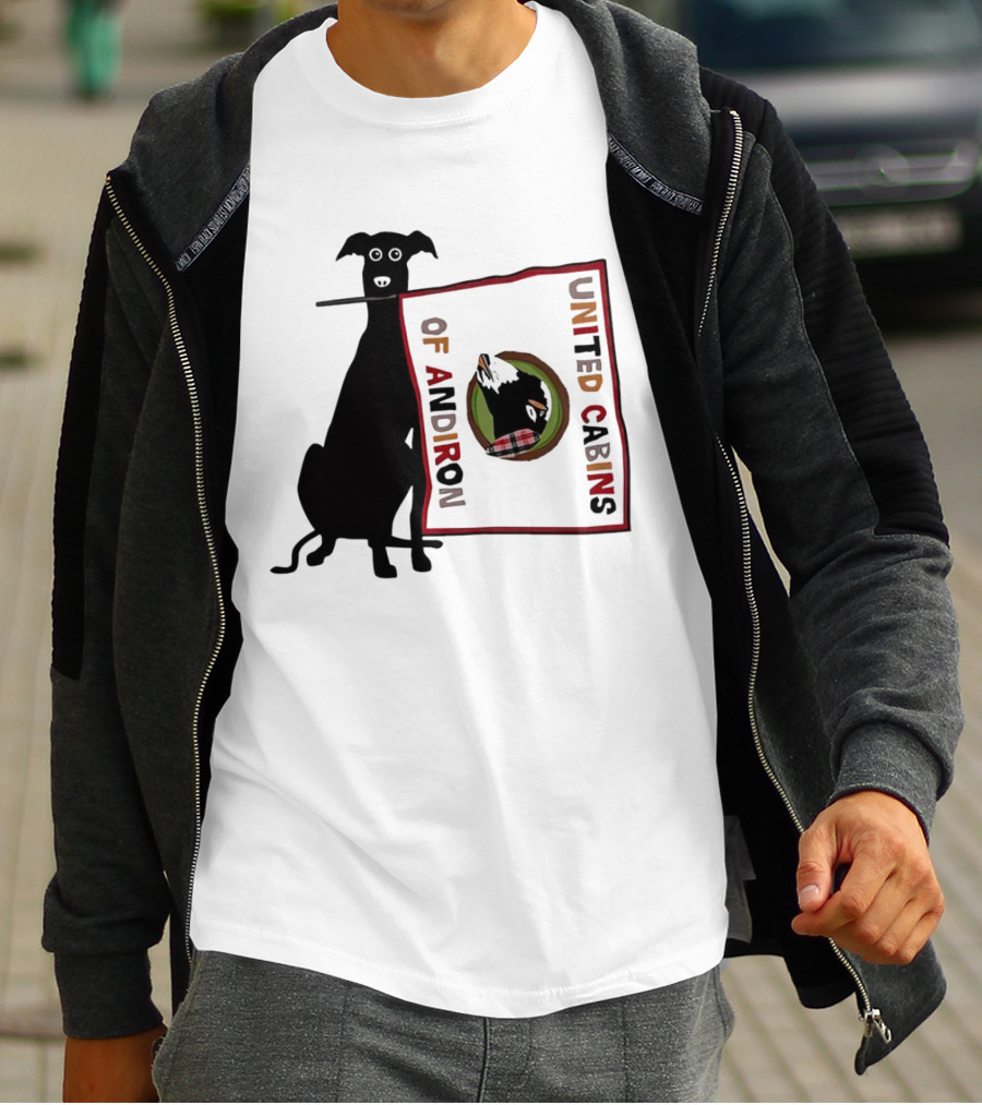 United Cabins Of Andiron Dog Flag T-Shirt