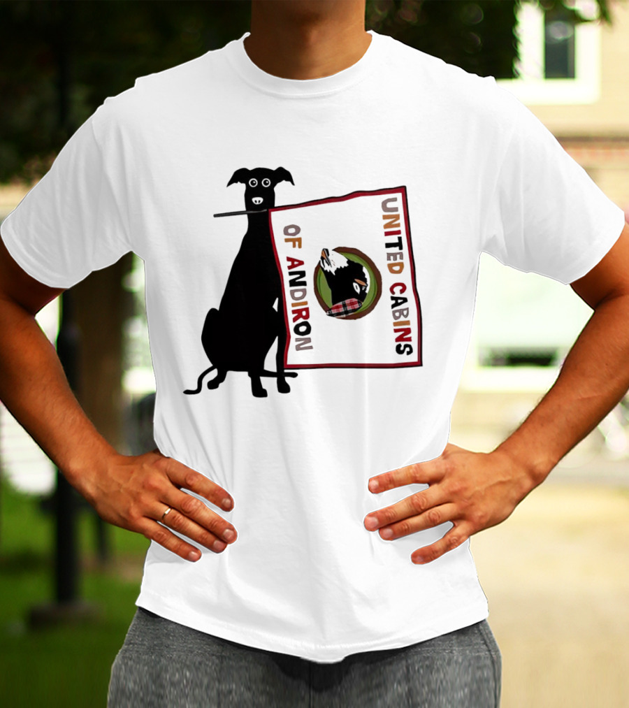 United Cabins Of Andiron Dog Flag T-Shirt