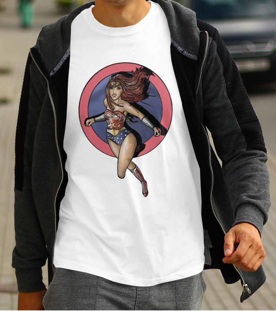 Sassy Stephie Wonder Woman Superhero Sassy T-Shirt