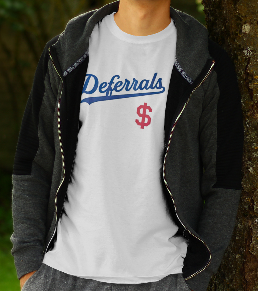 Los Angeles Deferrals Baseball Dollar Sign T-Shirt