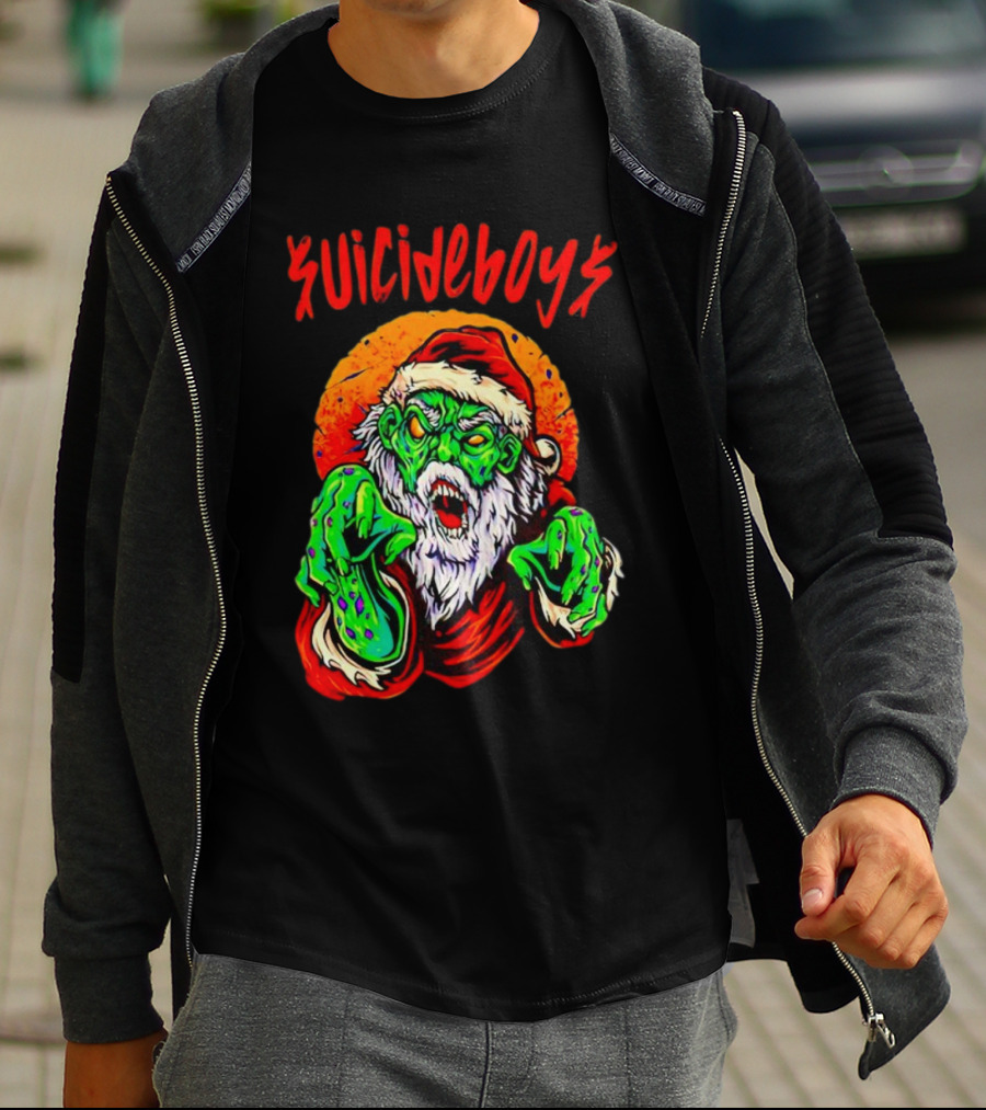 Suicideboys Zombie Santa Christmas Horror T-Shirt