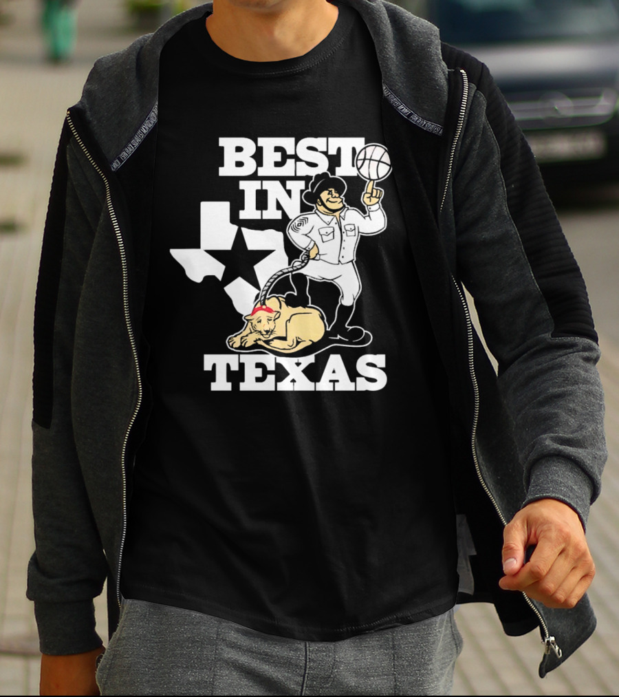 BEST IN TEXAS BASKETBALL STAR COWBOY AND PANTHER T-Shirt