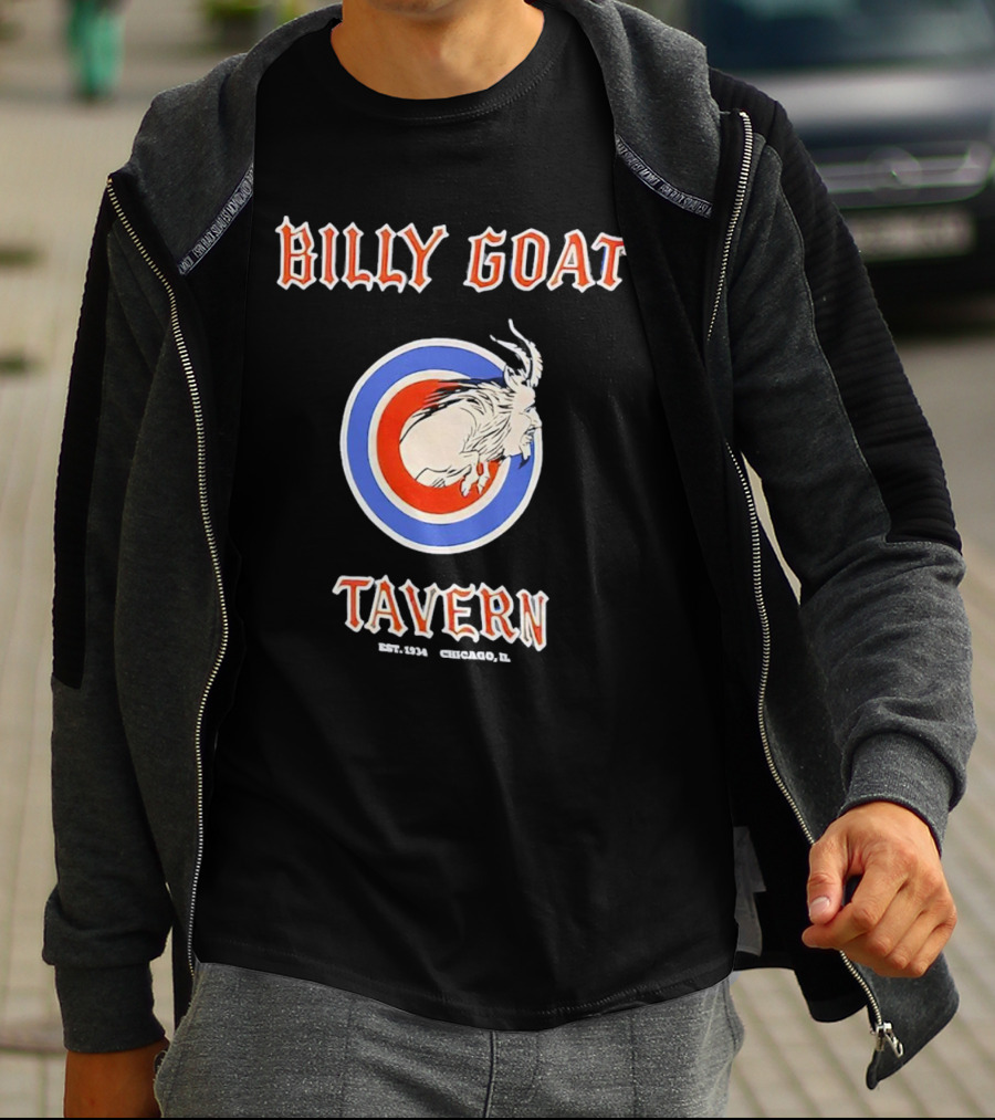 Billy Goat Tavern Chicago Est. 1934 Goat Circle Emblem T-Shirt
