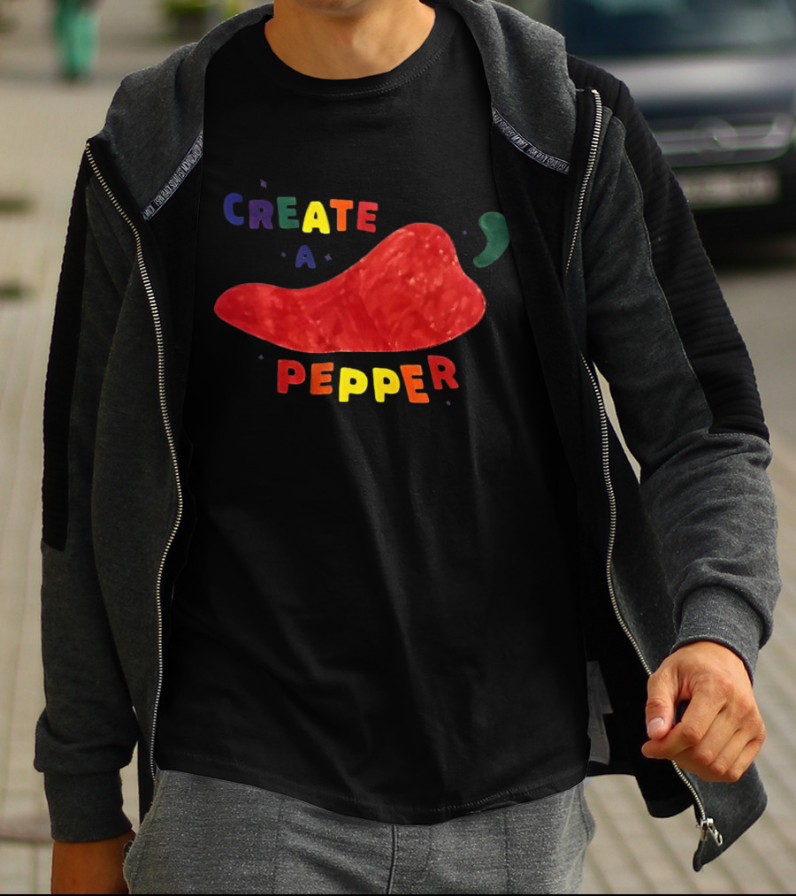 CREATE A PEPPER RED CHILI PEPPER T-Shirt