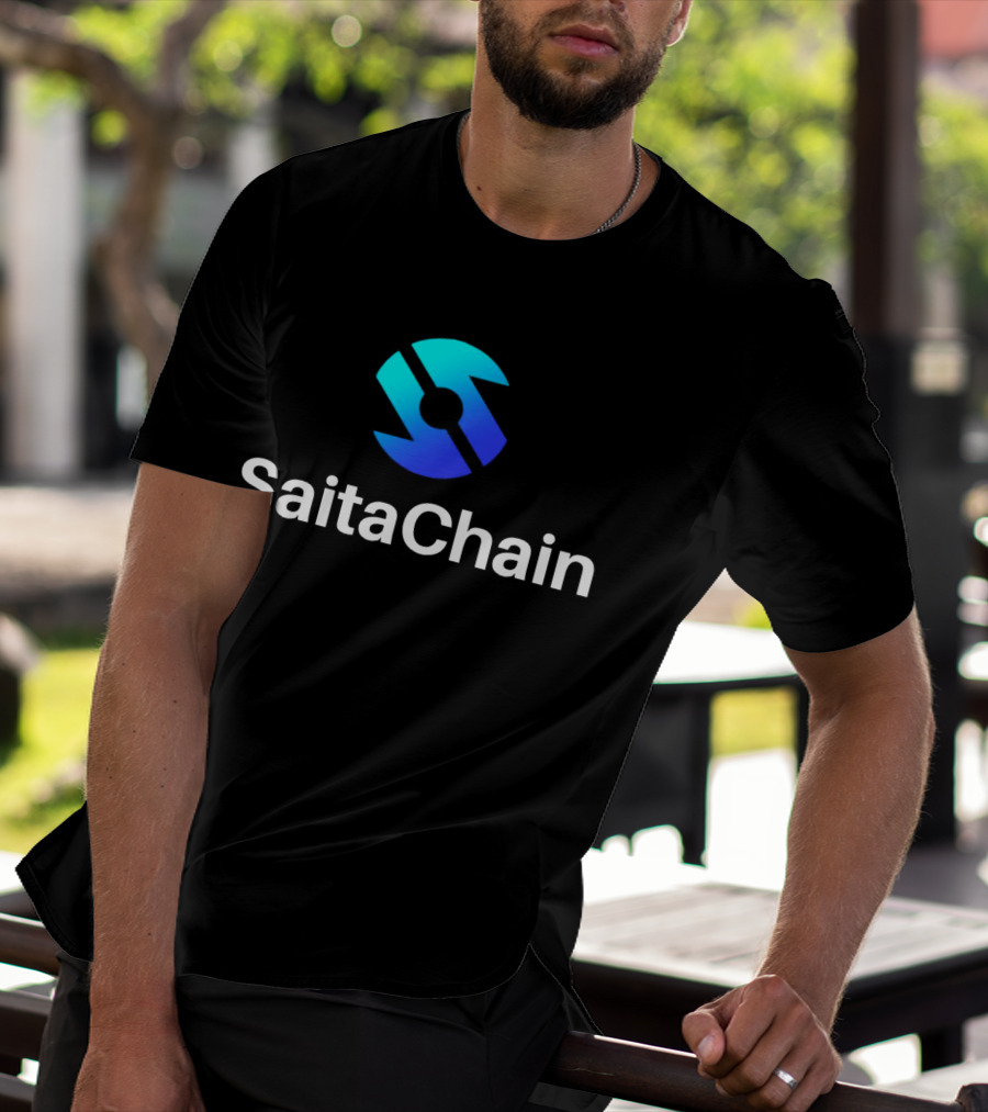 SaitaChain Logo Blue Gradient T-Shirt