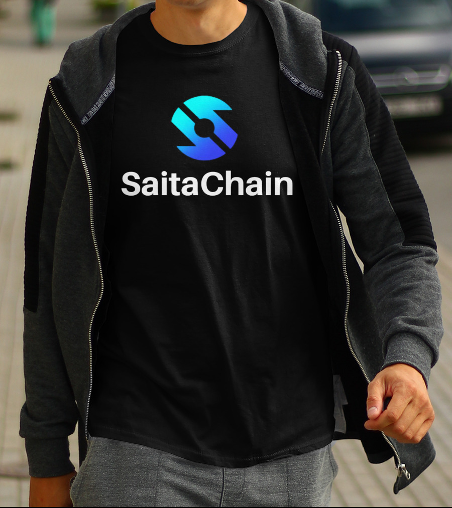SaitaChain Logo Blue Gradient T-Shirt