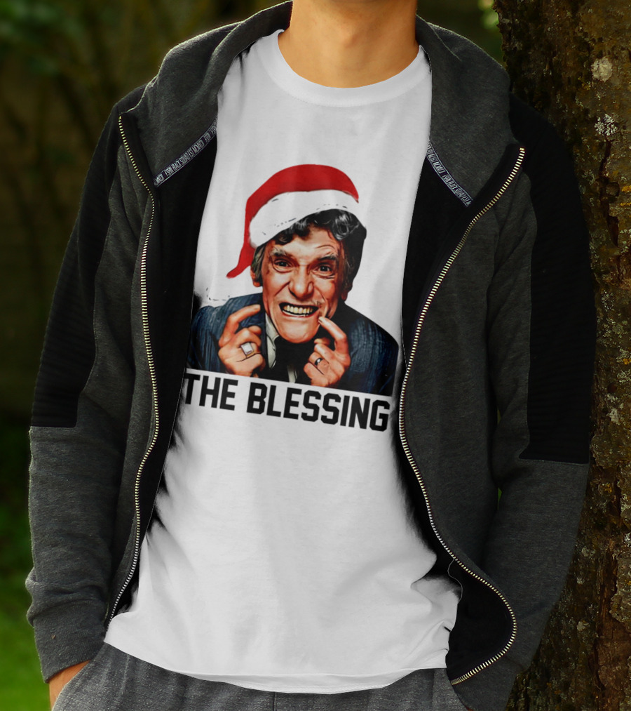 The Blessing Uncle Lewis Christmas Vacation Santa Hat T-Shirt