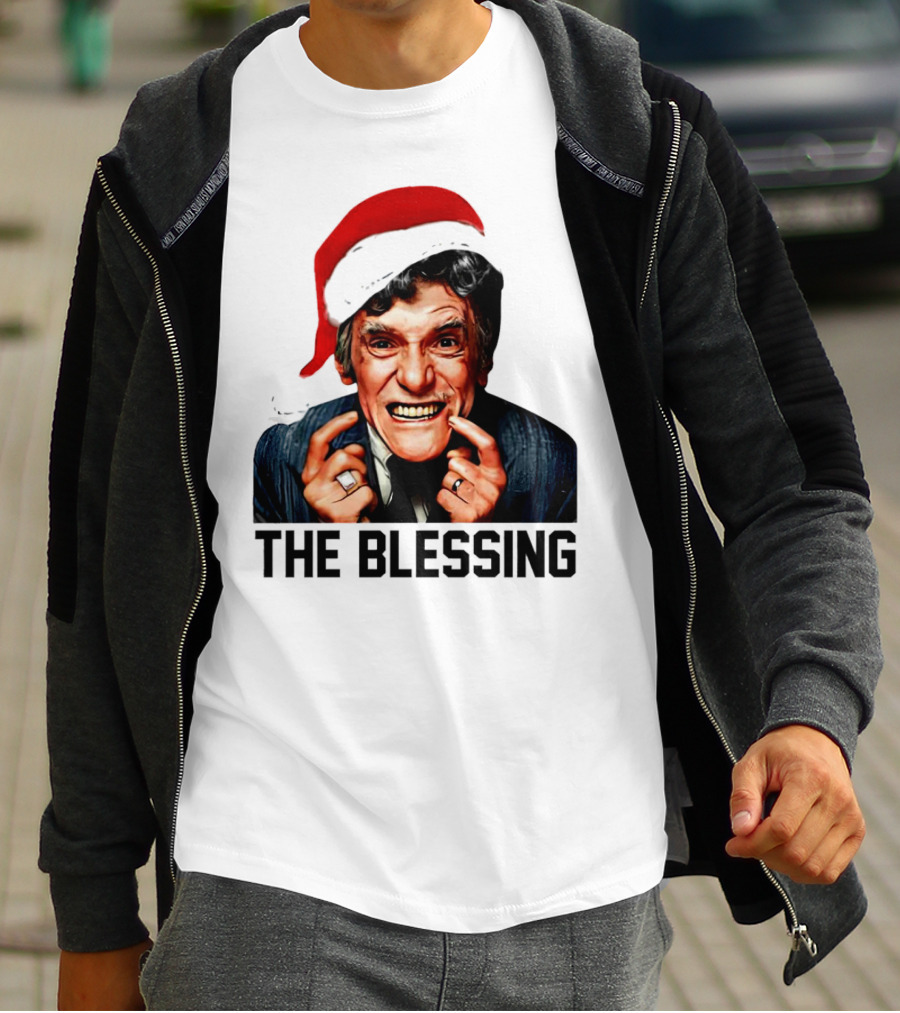 The Blessing Uncle Lewis Christmas Vacation Santa Hat T-Shirt