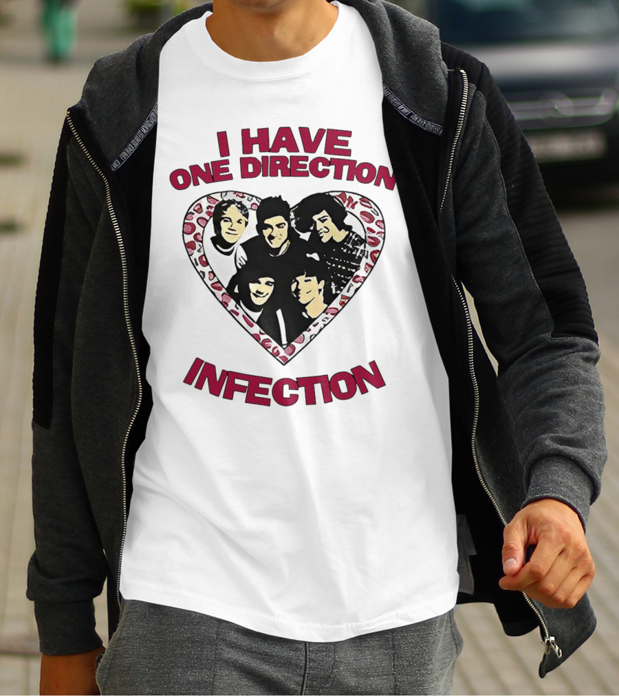 One Direction Infection Heart Fan T-Shirt
