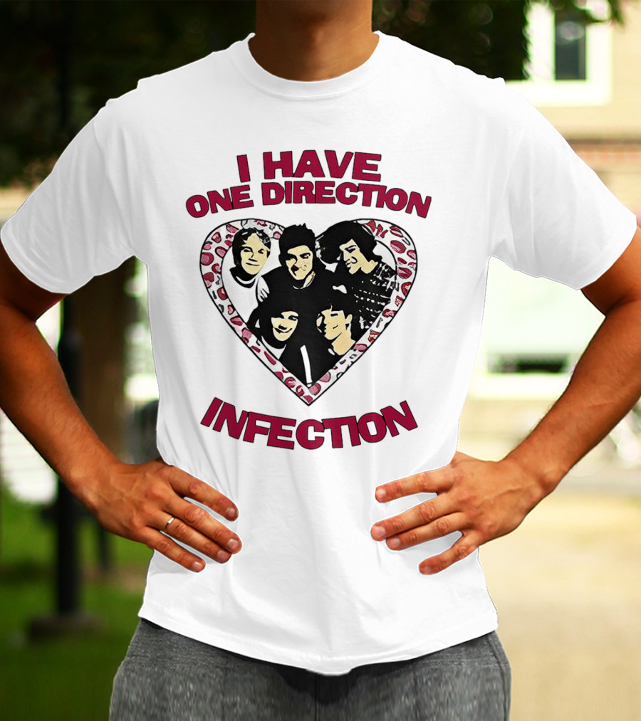 One Direction Infection Heart Fan T-Shirt