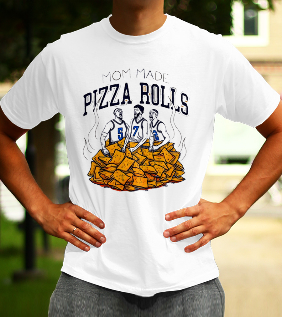 Mom Made Pizza Rolls Basketball Players Over Snacks T-Shirt