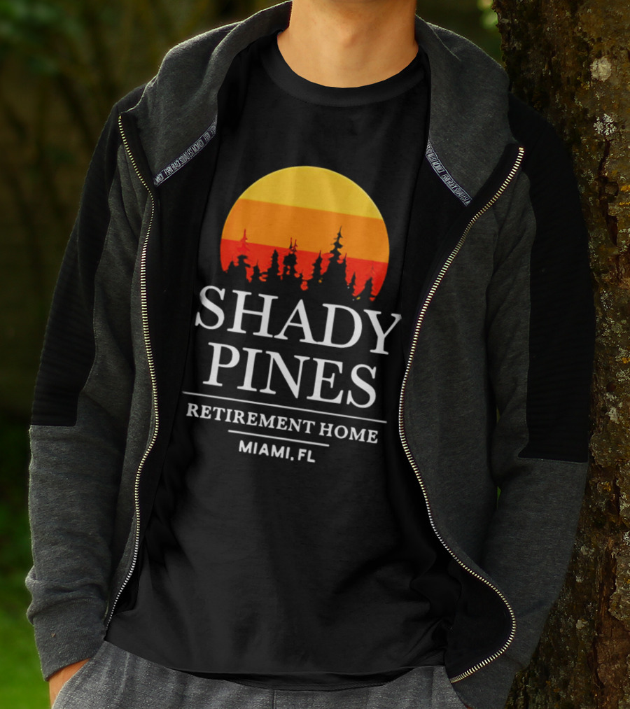 Shady Pines Retirement Home Miami FL Sunset T-Shirt