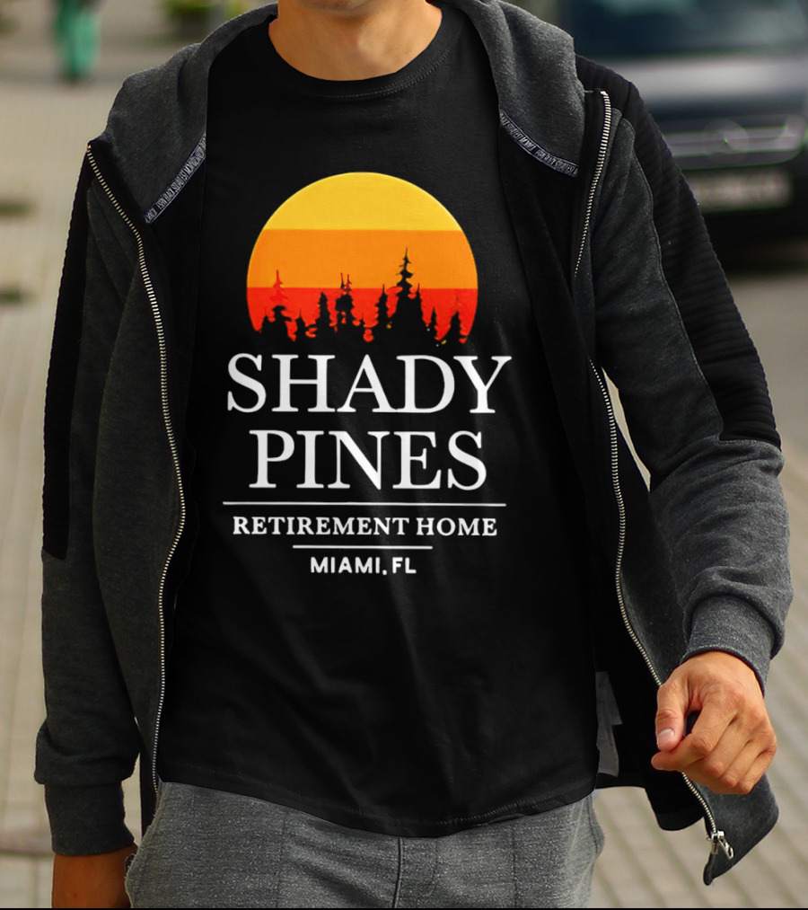 Shady Pines Retirement Home Miami FL Sunset T-Shirt