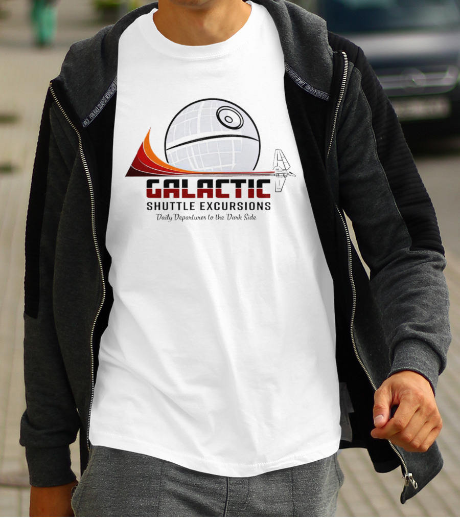 Galactic Shuttle Excursions Daily Departures To The Dark Side Star Wars T-Shirt