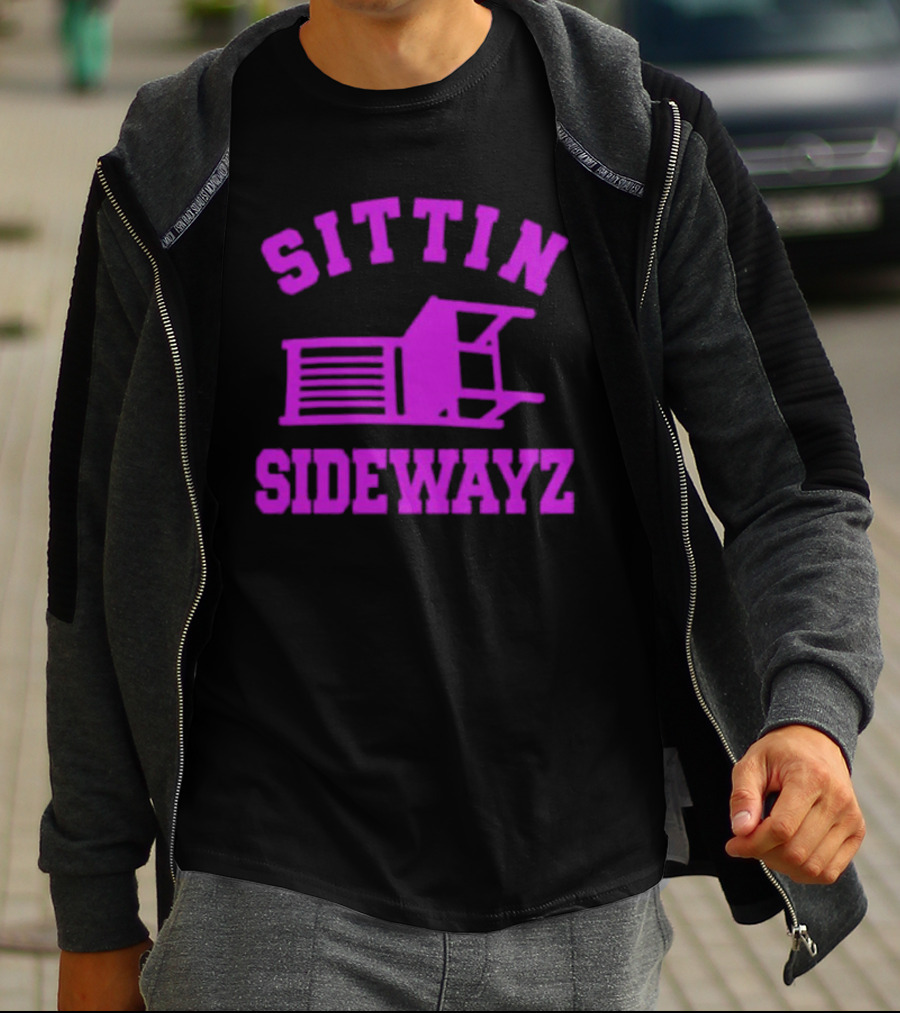 Sittin’ Sidewayz Purple Chair T-Shirt