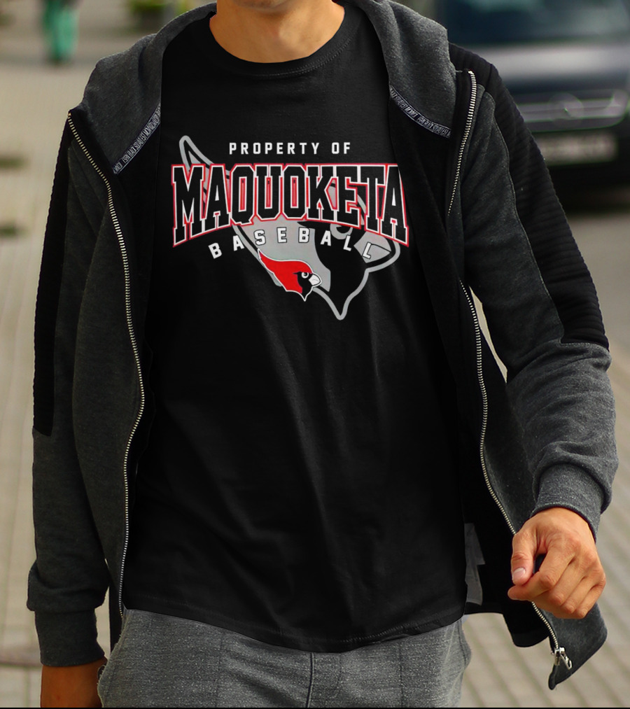 Property Of Maquoketa Baseball Louisville Cardinals T-Shirt