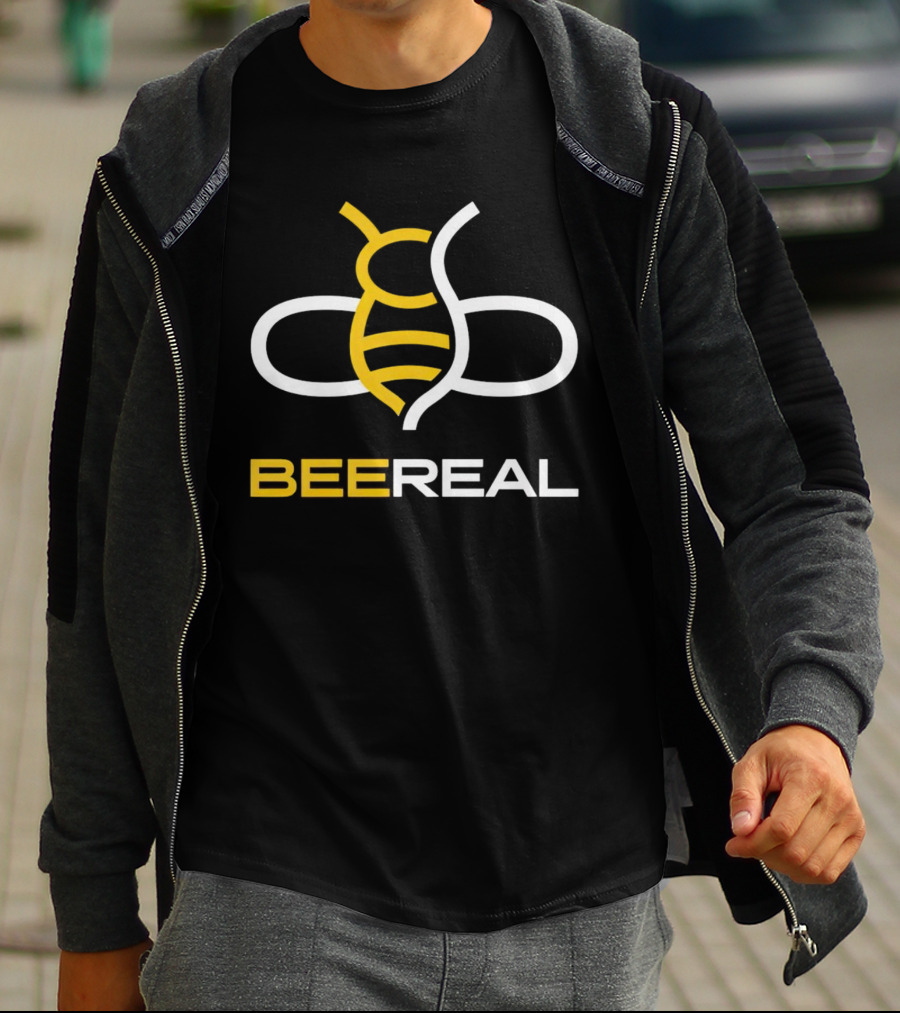 BeeReal Yellow And White Bee T-Shirt