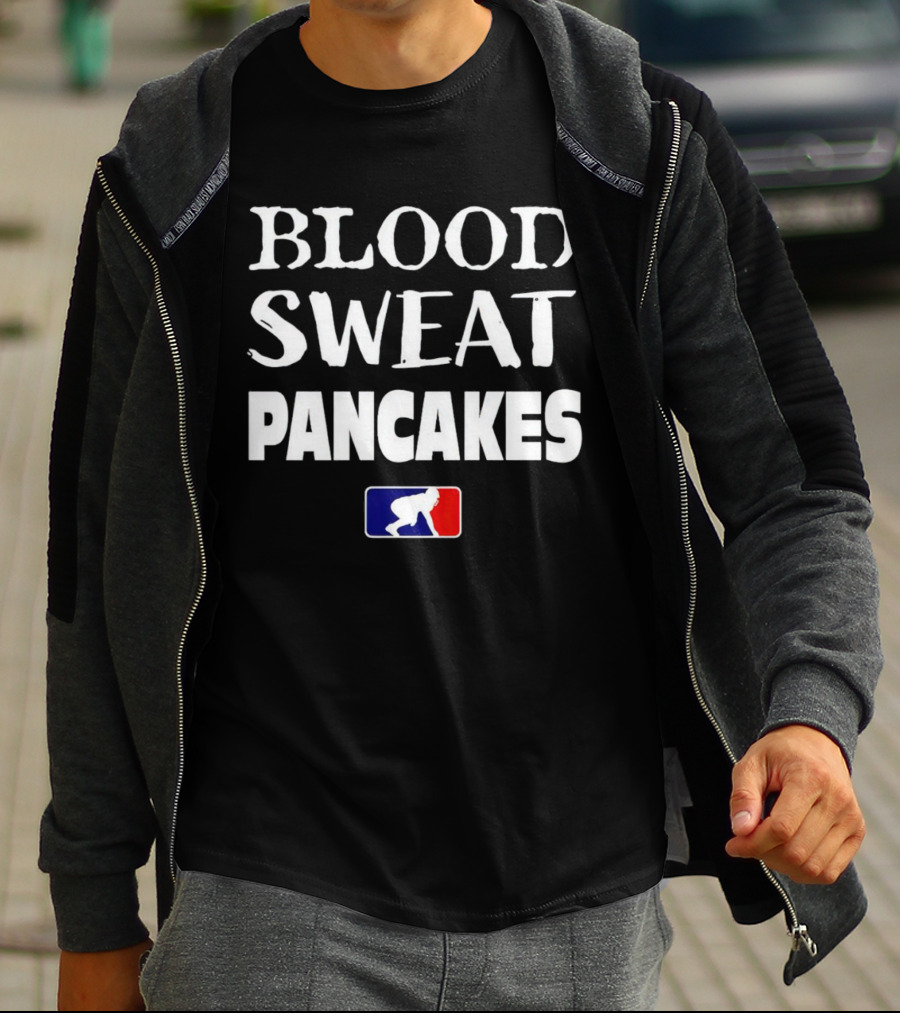 BLOOD SWEAT PANCAKES Wrestling T-Shirt