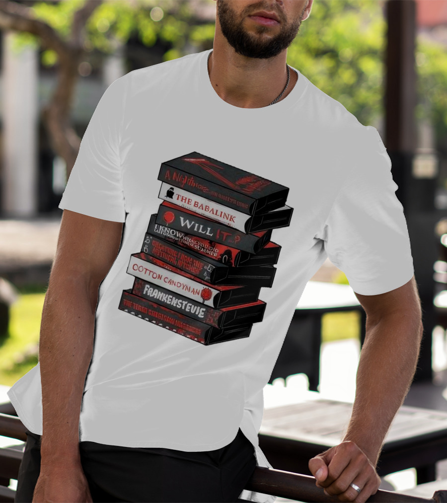 A Nightmare On Elm Street The Babalink Will It Labyrinth Of The Odd Video Summer Obstacle Course Cotton Candyman Frankenstein Stevie T-Shirt